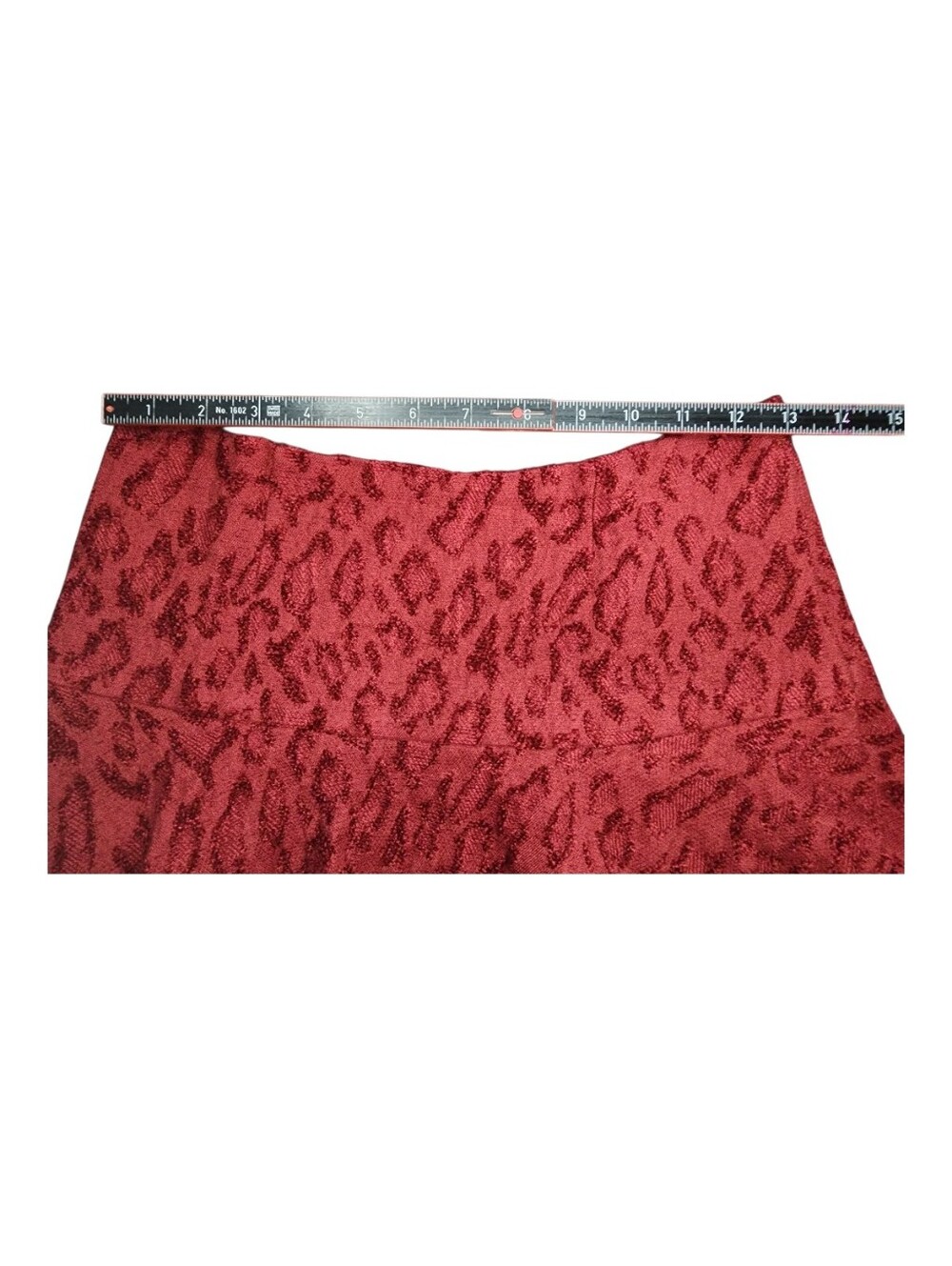 Free People Chenille Cheetah Pattern Skater Skirt, Womens 8 - Picture 5 of 6